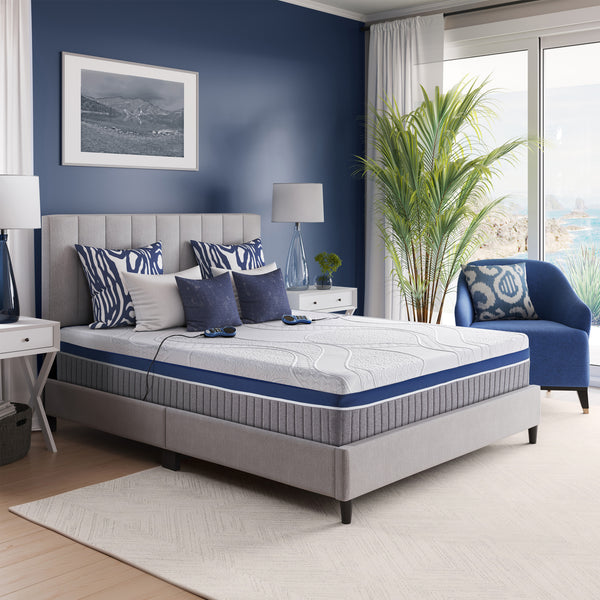 Nautica Home 12" Hyacinth Multi Zone FlexAire Bed - 6 Chamber Number Bed