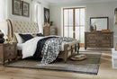 Americana Farmhouse Classic Sleigh Bed 2 Piece Bedroom Set