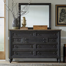 Americana Farmhouse Classic Sleigh Bed 6 Piece Bedroom Set