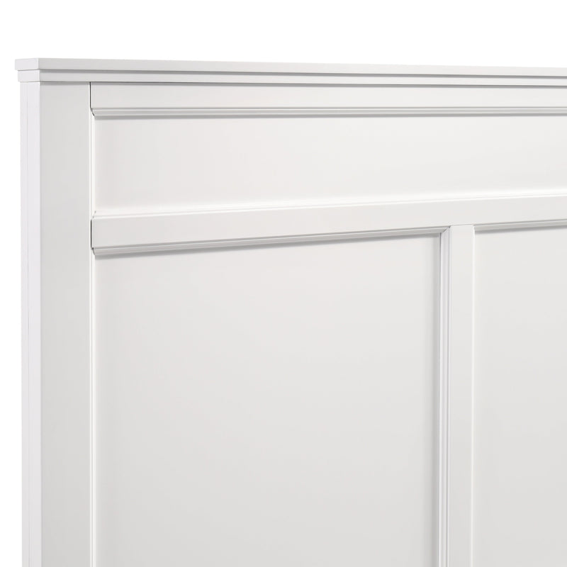 Andover Classic 5 Piece Panel Bedroom Set (White)