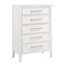 Andover Classic 6 Piece Panel Bedroom Set (White)