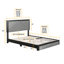 Barcelona Upholstered Platform Bed