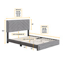 Barcelona Upholstered Platform Bed