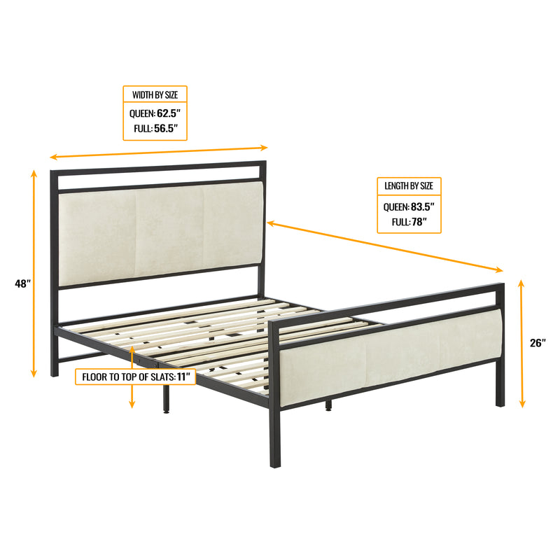 Isadora Metal Platform Bed