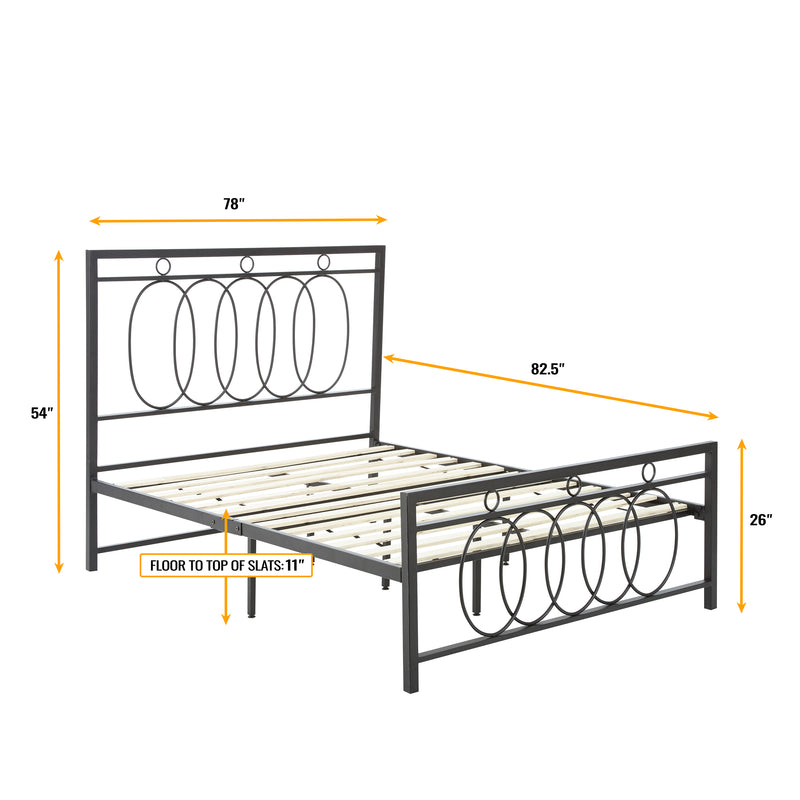Norfolk Metal Platform Bed
