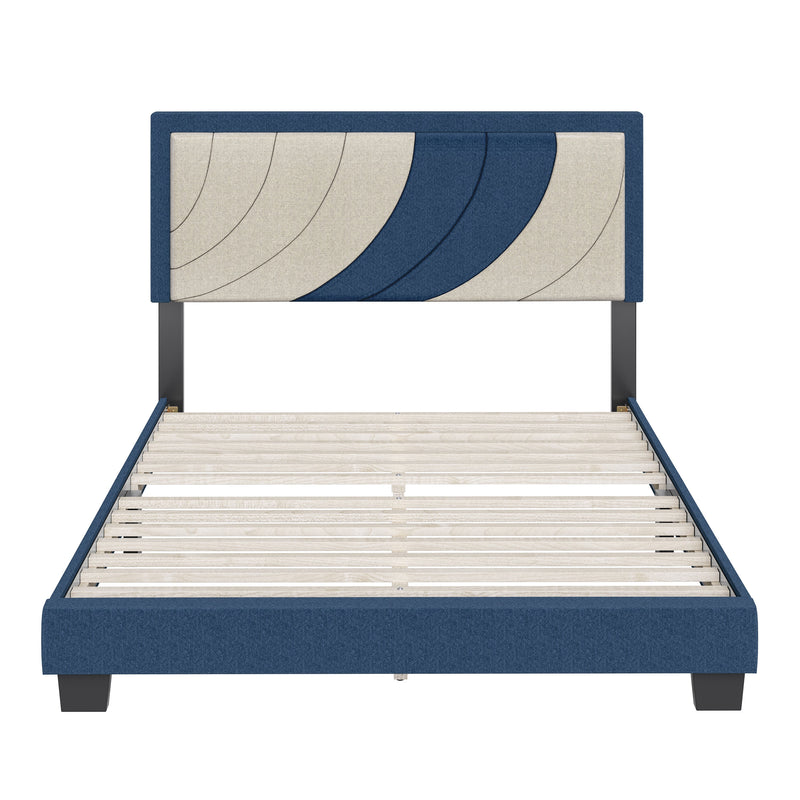 Sail-Away Upholstered Platform Bed