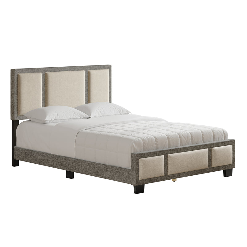 Triptych Upholstered Platfom Bed