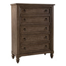 Americana Farmhouse Classic Sleigh Bed 5 Piece Bedroom Set