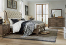 Americana Farmhouse Classic Sleigh Bed 4 Piece Bedroom Set