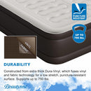 Beautyrest Duet 18” Queen Size Air Mattress with Dual Adjustable Built-in Pump - Blow Up Mattress Best for Camping, Guests, Travel