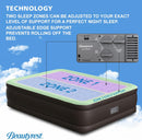 Beautyrest Duet 18” Queen Size Air Mattress with Dual Adjustable Built-in Pump - Blow Up Mattress Best for Camping, Guests, Travel