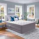 Cushion Aire 20-Inch Queen Quilted Pillow Top Air Mattress with Built-in Pump