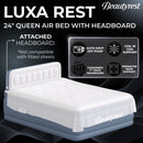 Beautyrest Luxarest 24" Queen Size Headboard Air Mattress with Built-in Pump