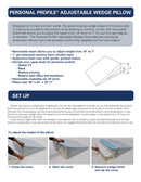 Personal Profile® Adjustable Wedge Pillow