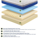Nautica Home 10" Calm Memory Foam Mattress
