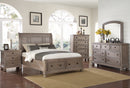 Allegra Contemporary Sleigh Storage Bed 6 Piece Bedroom Set