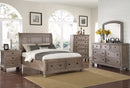 Allegra Contemporary Sleigh Storage Bed 4 Piece Bedroom Set