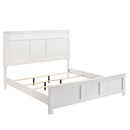 Andover Classic 6 Piece Panel Bedroom Set (White)