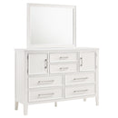 Andover Classic 6 Piece Panel Bedroom Set (White)