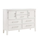 Andover Classic 3 Piece Panel Bedroom Set (White)
