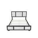 Triptych Upholstered Platfom Bed