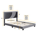 Sail-Away Upholstered Platform Bed