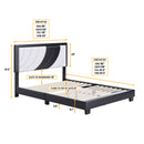 Sail-Away Upholstered Platform Bed