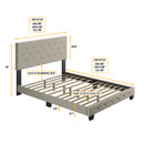 Chloe Upholstered Platform Bed