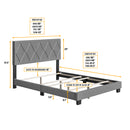 Diamond Upholstered Bed