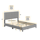 Leah Upholstered Platform Bed