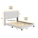 Mia Upholstered Platform Bed