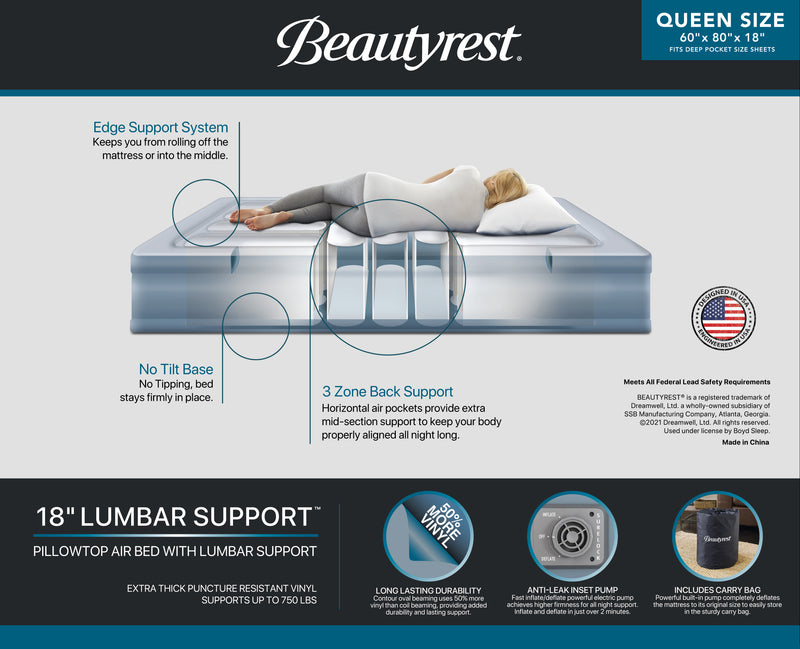 Beautyrest® Silver® Lumbar Support™ Air Mattress