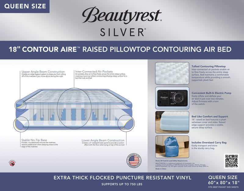 Beautyrest® Silver® Contour Aire™ Air Mattress