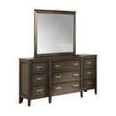 Richfield Smoke Transitional Panel Bedroom Set