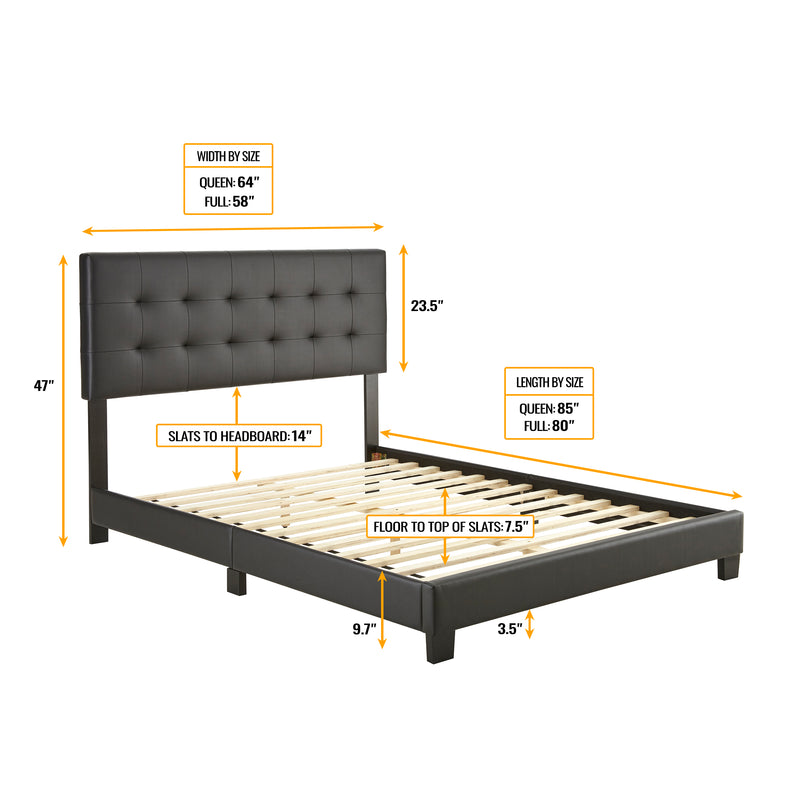 Roma Upholstered Platform Bed