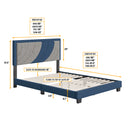 Sail-Away Upholstered Platform Bed