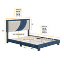 Sail-Away Upholstered Platform Bed
