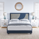 Sail-Away Upholstered Platform Bed
