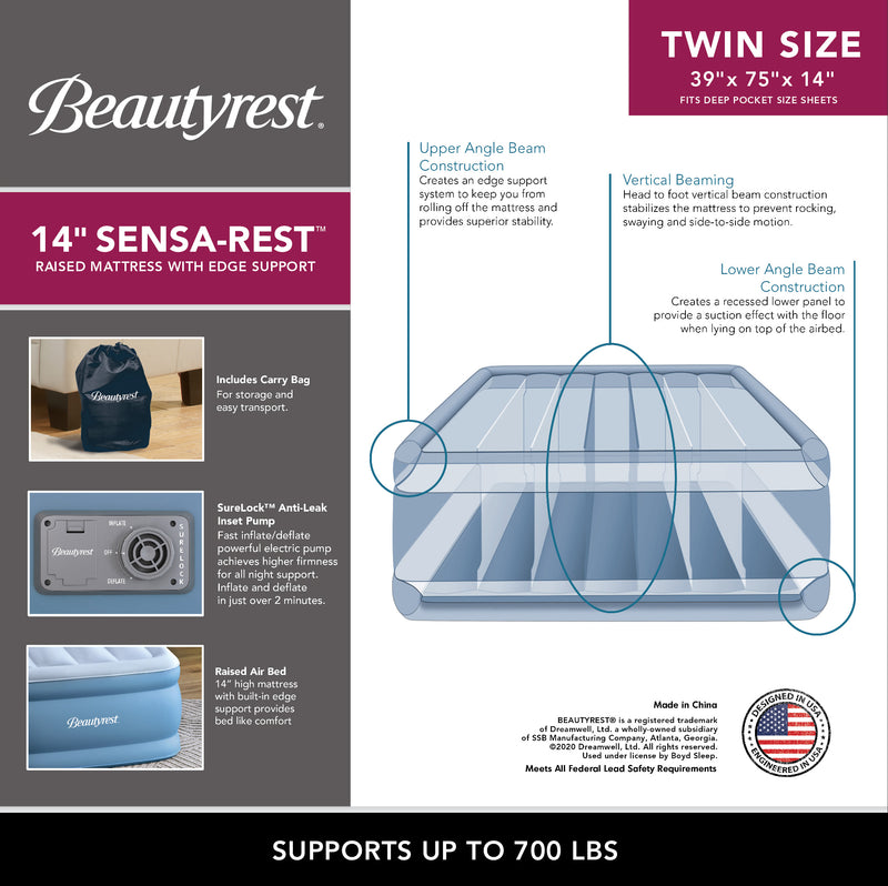Beautyrest® Sensa-Rest™ Air Mattress