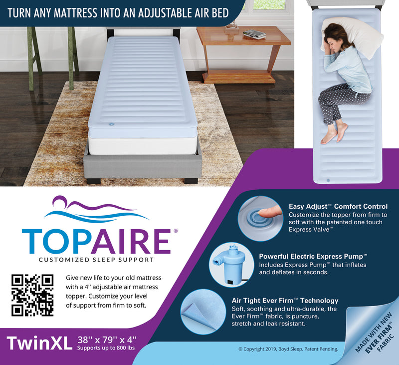 TopAire® Adjustable Mattress Topper