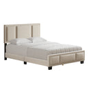 Triptych Upholstered Platfom Bed