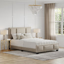 Triptych Upholstered Platfom Bed
