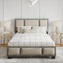 Triptych Upholstered Platfom Bed