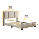 Triptych Upholstered Platfom Bed