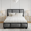 Triptych Upholstered Platfom Bed