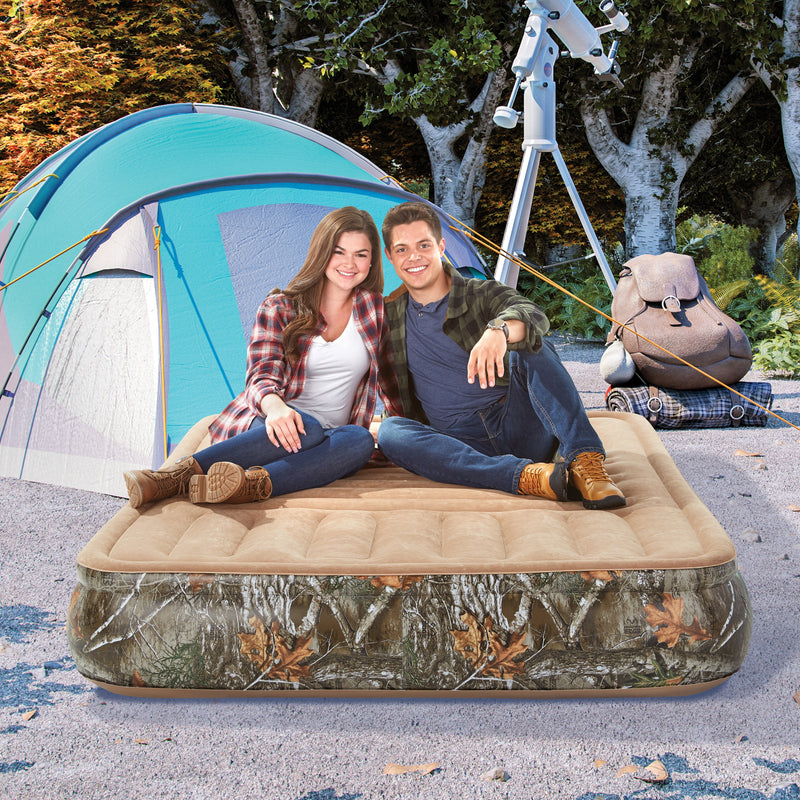 tent with air mattress RealTree Outdoor 13" Express Bed