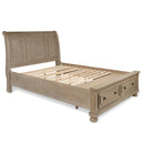 Allegra Contemporary Sleigh Storage Bed