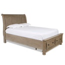 Allegra Contemporary Sleigh Storage Bed