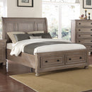 Allegra Contemporary Sleigh Storage Bed