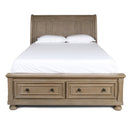 Allegra Contemporary Sleigh Storage Bed